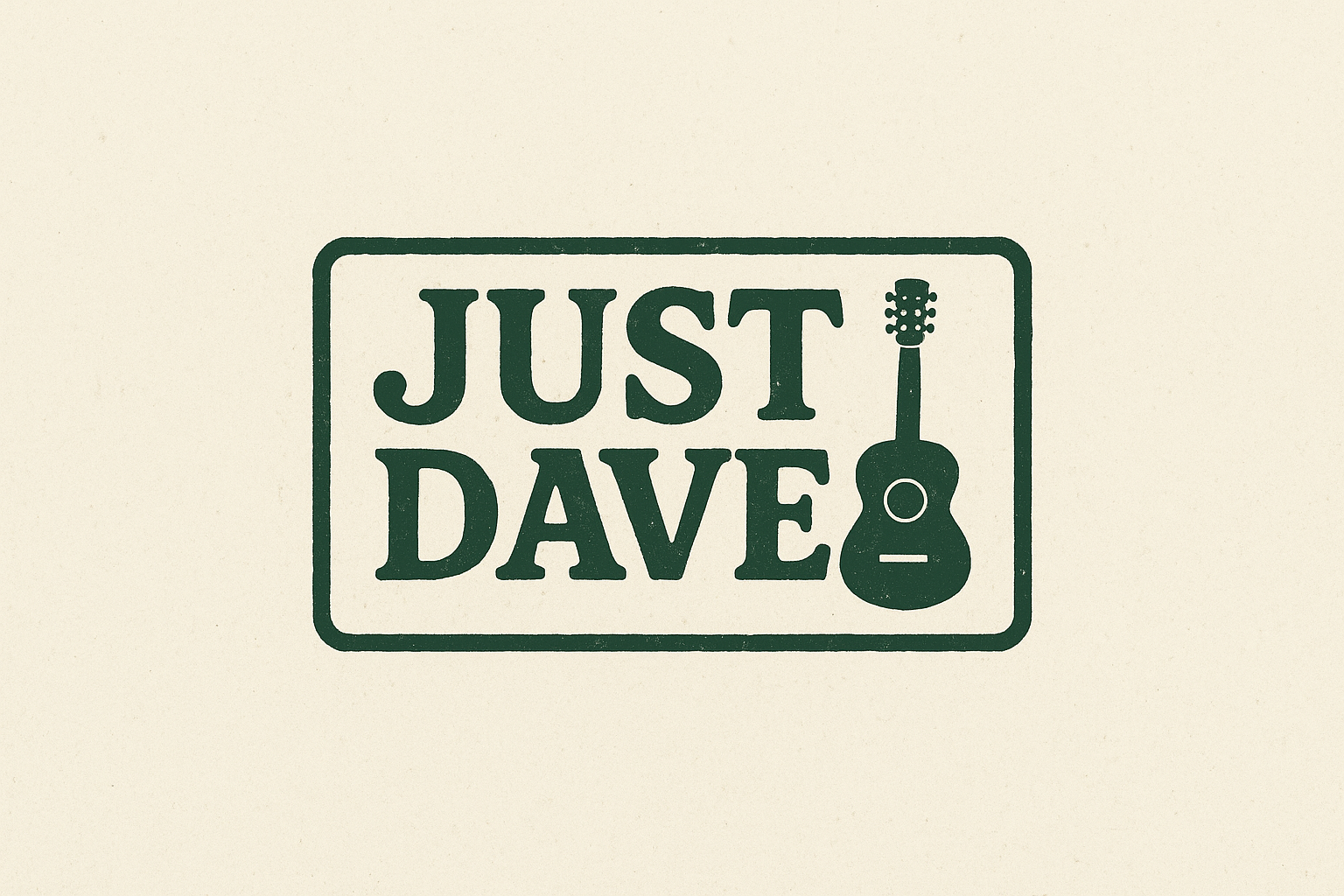 Just Dave bordered logo
